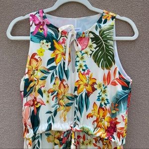 Beautiful Tiered Maxi Dress with Exotic Florals